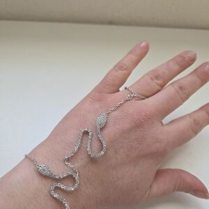 Snake Handchain Evry Jewels NEW (Bracelet and Ring Set)